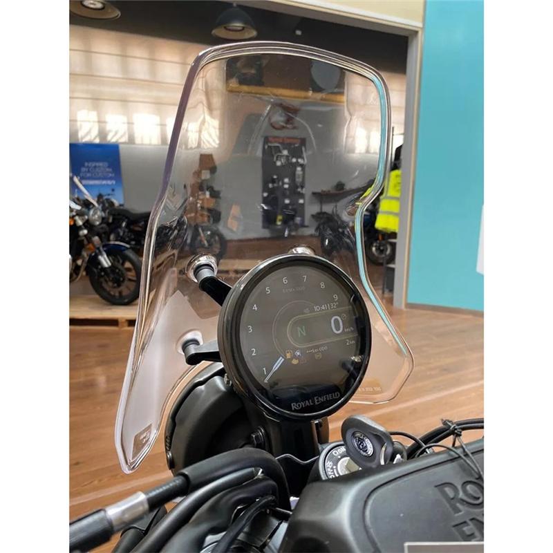 A03E-Motorcycle Windshield Windscreen Wind Screen Deflector For Himalayan 450 Himalayan 452 2024-2025
