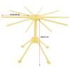 Noodle Spaghetti Pasta Essiccazione Rack Stand Essiccatore Pieghevole Utensile da Cucina (Giallo)