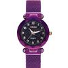 Watch Women'S Luminous Digital Starry Sky Surface Magnet Quartz Casual Women'S Watch