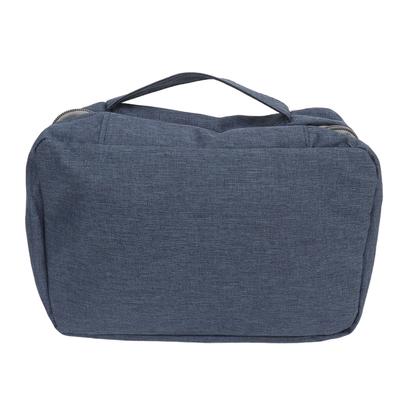 Reise Hängende Kulturtasche Reise Kosmetiktasche Gefaltet Hängender Kulturbeutel Waschorganizer Beutel für Männer Frauen Dunkelblau
