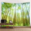 Sunshine Forest Tapestry Natural Landscape Wall Hanging Hippie Home Living Room Bedroom Background Cloth Poster Blanket