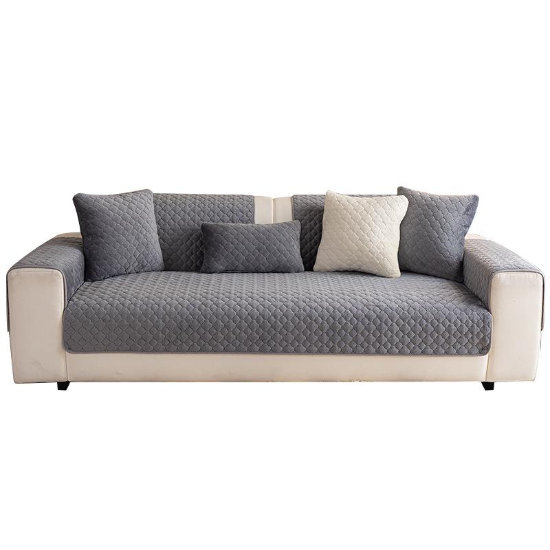 Zimní 2025 Plyšový Sametový Polštář na Pohovku: Silný, protiskluzový kryt