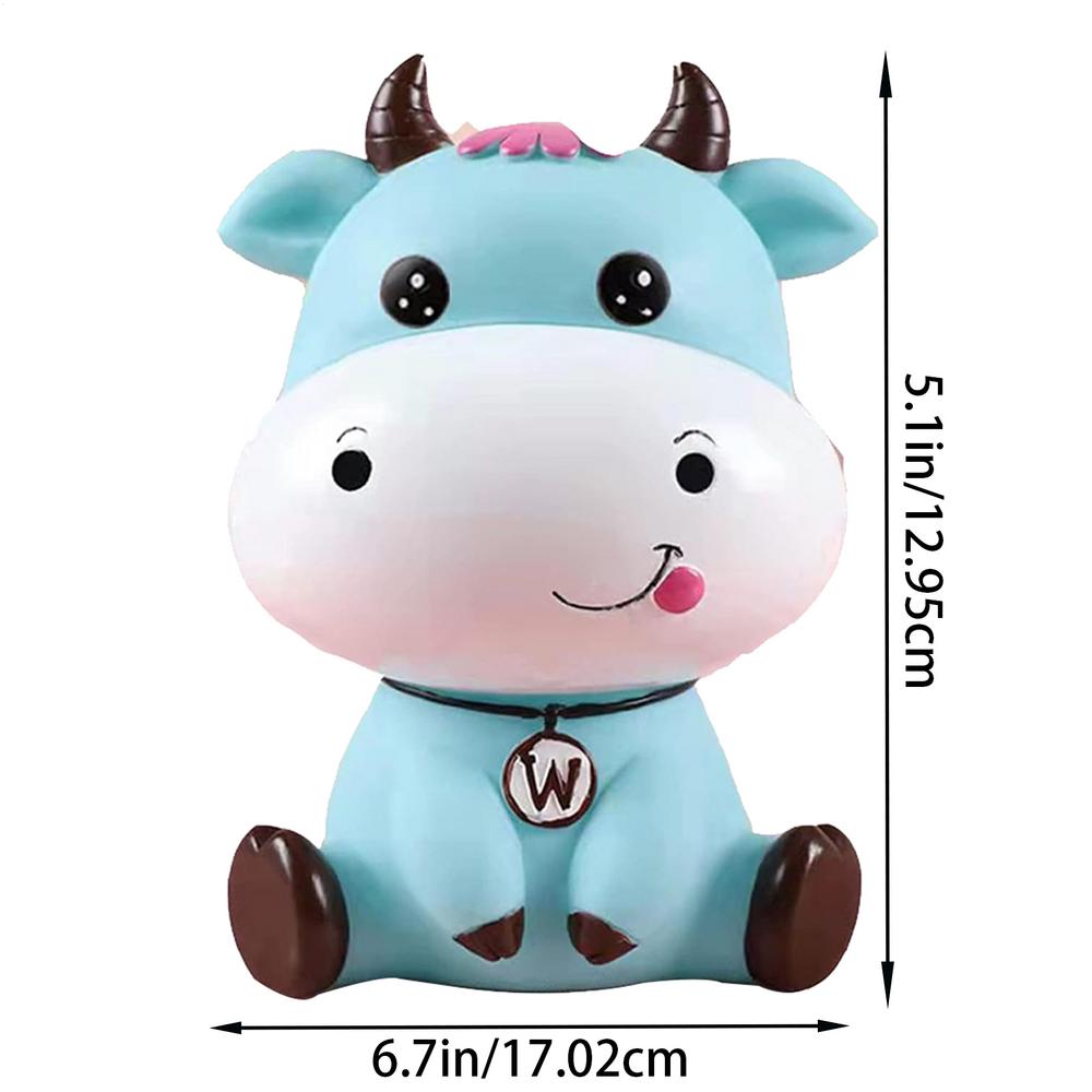 Cow Money Bank Cute Animal Cow Coin Storage Bank Funny Decorative Money Storage Jar for Boys Girls Child Birthday gift