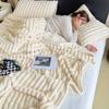 Durable Solid Color Flannel Blanket Comfortable Thickened Blanket Warm Soft Office Nap Blanket Winter