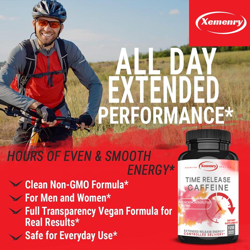 Caffeine Extract Capsules, Easily Absorbed, Dietary Supplement, High Purity, Suitable for Both Men and Women.