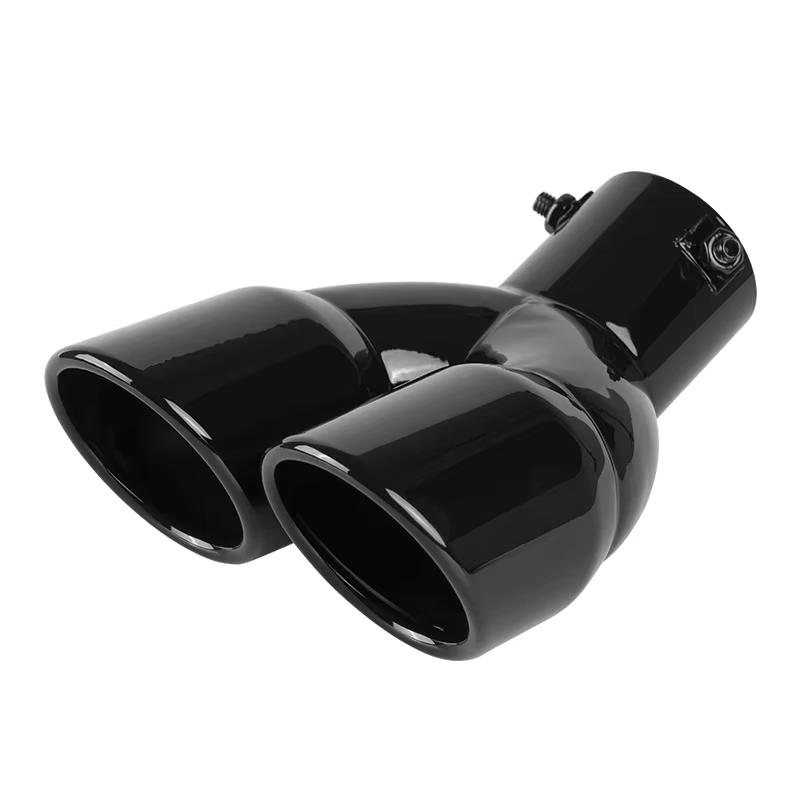 Universal 63mm Car Muffler Exhaust Tip Tail Pipe Stainless Steel Car Rear Tail Throat Car Accessories