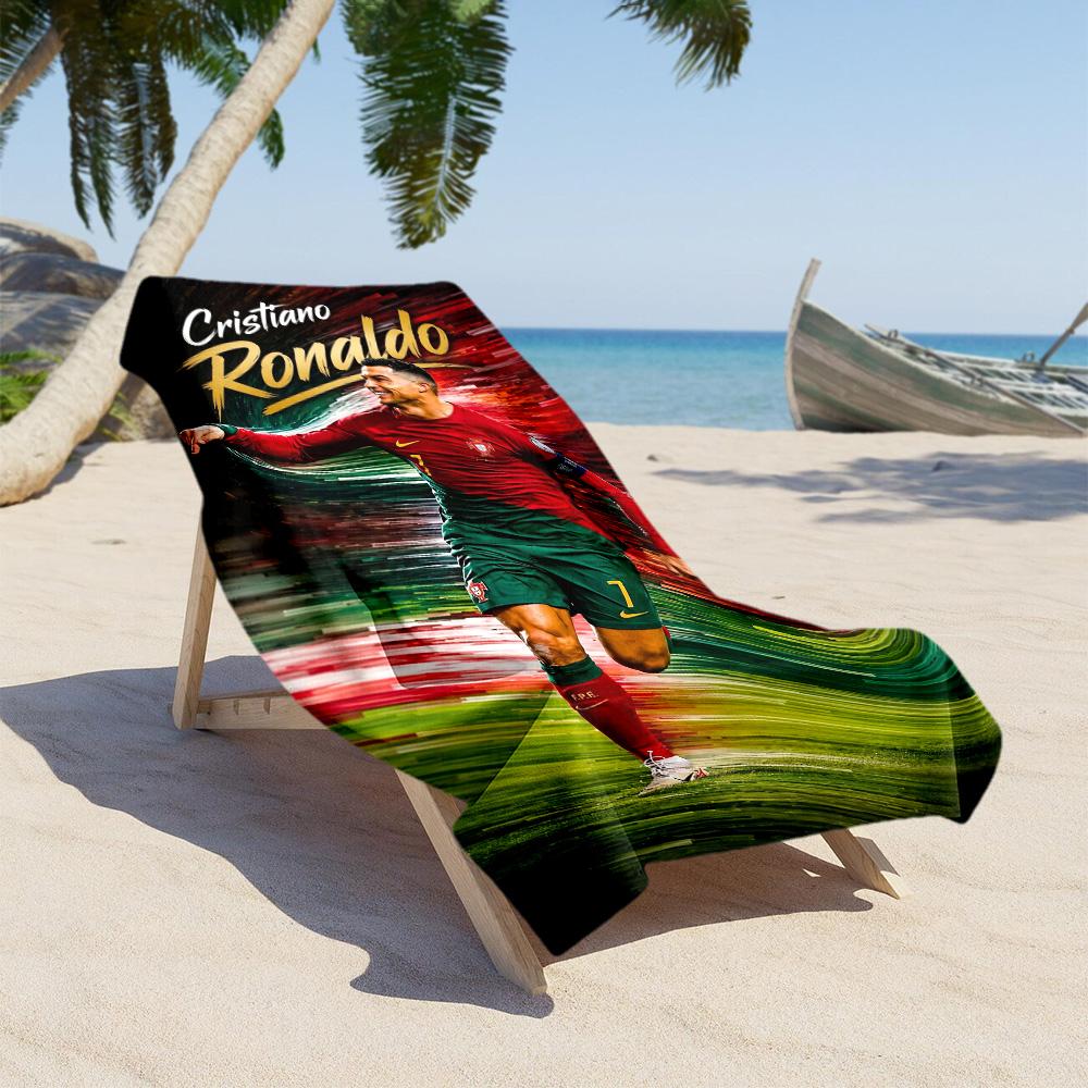 Cristiano Ronaldo's Legacy Beach Towel Super Soft Microfiber Quickdry Fabric Comfortable Lightweight