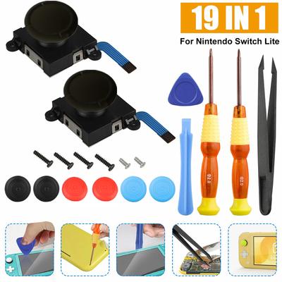 2 Pack Replacement Joystick Analog Thumb Stick Repair Kit For Nintendo Switch / Switch Oled Model / Switch Lite Joy-Con