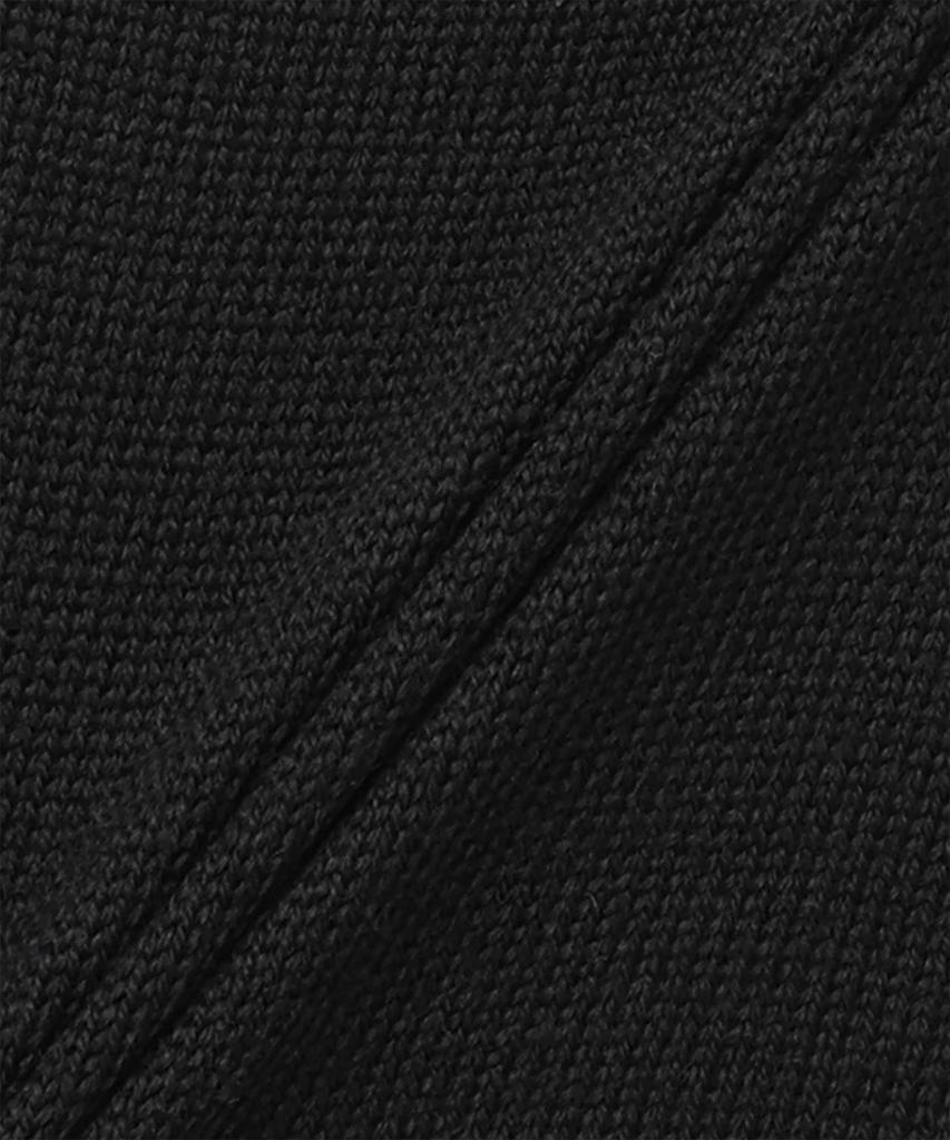 SAINT LAURENT Wool Crop Half Sleeve Knit - Black / 818023Y76Yj1000