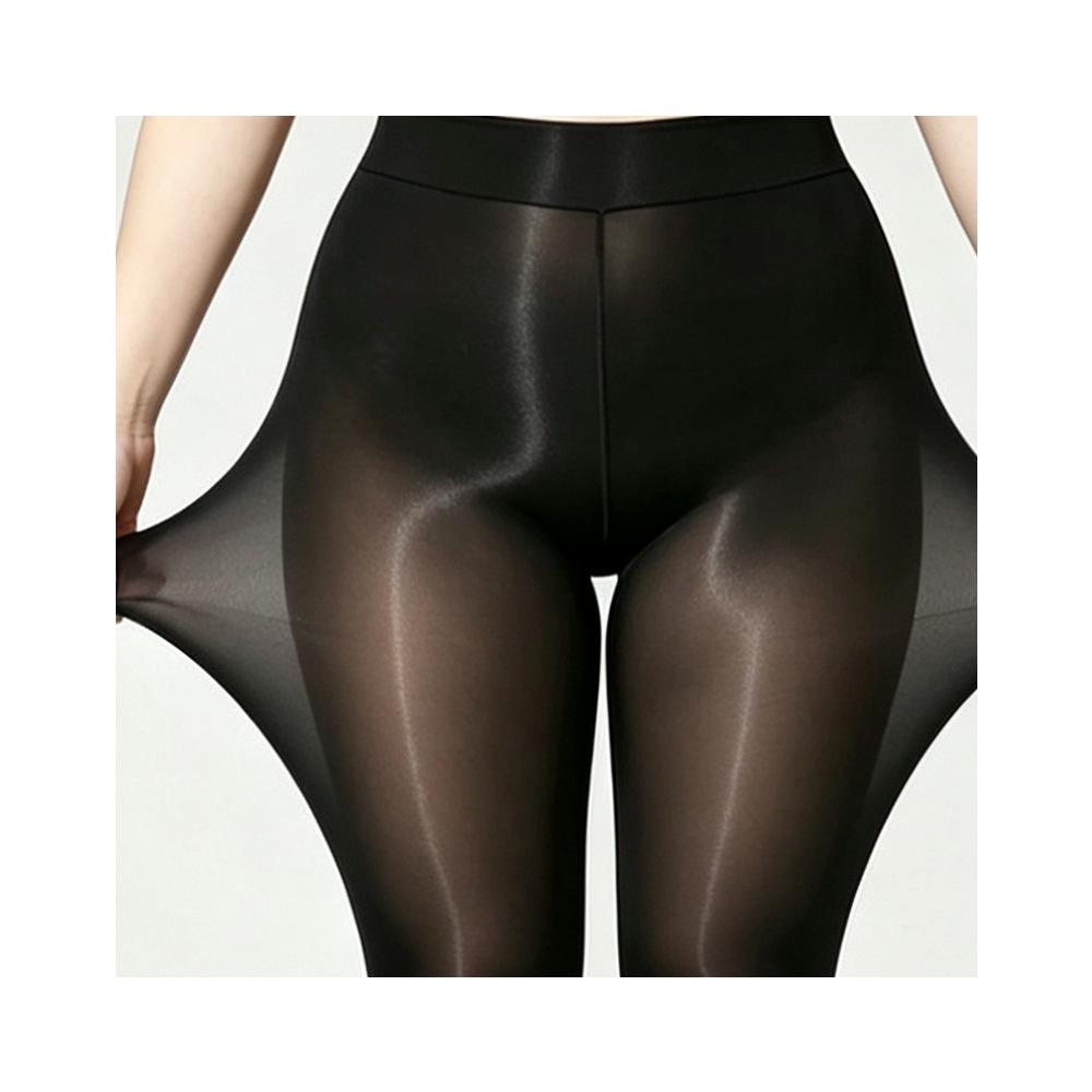 Plus Size 912-Needle Anti-Sag Horse Oil Shine Stockings - Extra Large, Anti-Snag, Sexy Silk Pantyhose (Up To 300 Jin)