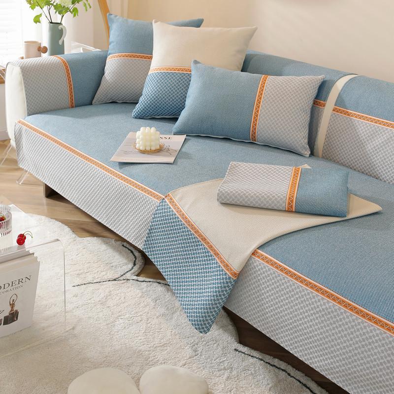 Чехол для дивана из хлопка и льна — фото 7