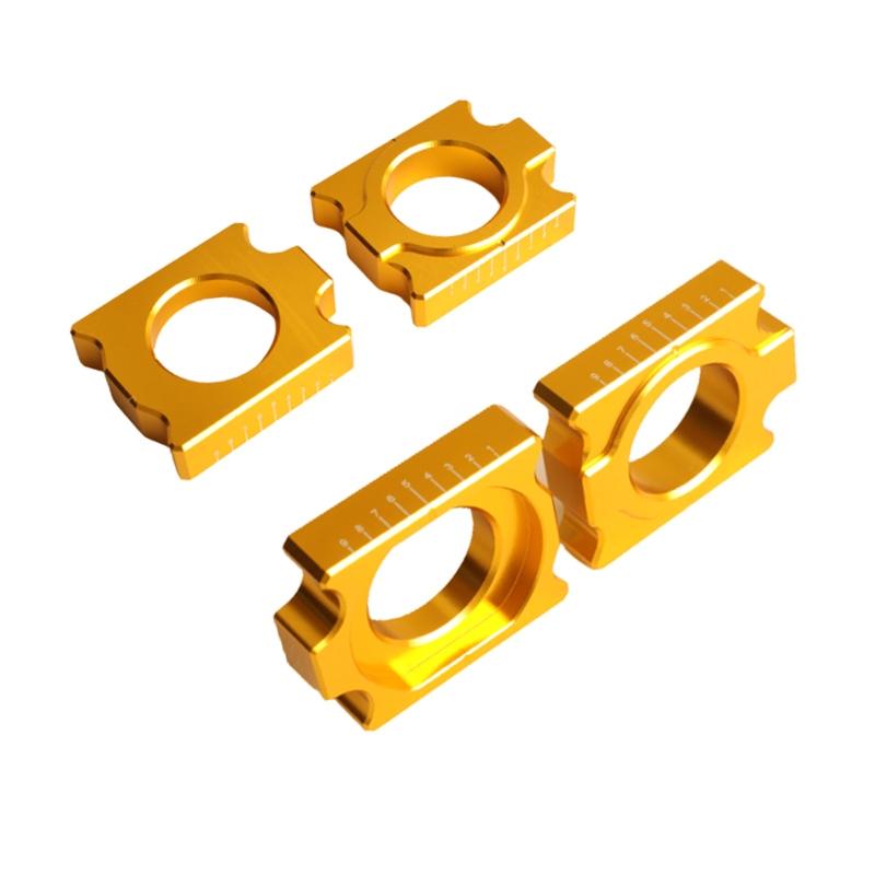 Axle Blocks Chain Adjuster for 690 790 950 990 1050 1090 1190 1290  Supermoto Super Adventure  S 2pcs