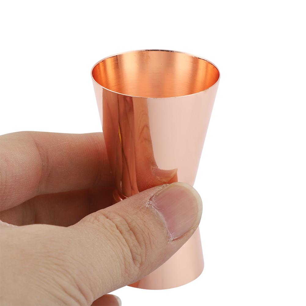 15 30ml Jigger Double Sided Liquor Cocktail Wine Measuring Cup Drink Bar Tool (Rose Red)