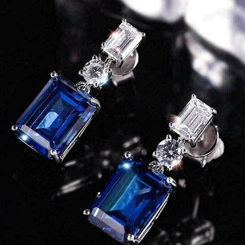 

CAOSHI Geometric Cubic Zirconia Crystal Dangle Earrings Female Party Engagement Ceremony Fashion Women Modern Style Accessories
