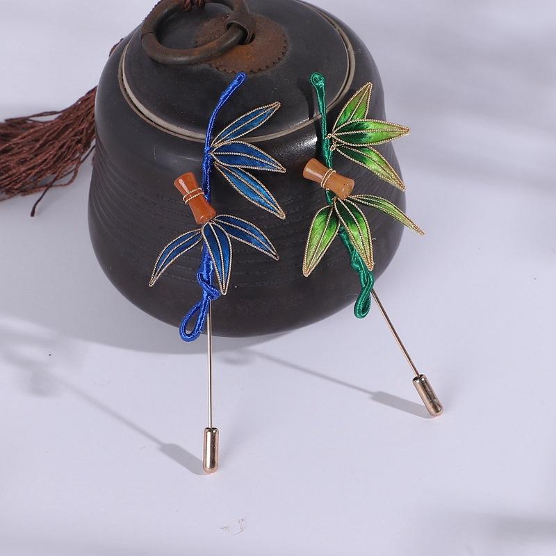 Original Handmade Intangible Cultural Heritage Filament Leaf Edelweiss Brooch Antique Hanfu Accessories Classical Silk Brooch Jewelry