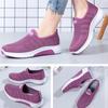 Women Spring and Autumn Cloth Shoes Flying Woven All-match Sneakers One Pedal Middle-aged and Elderly Mothers Casual Running Shoes