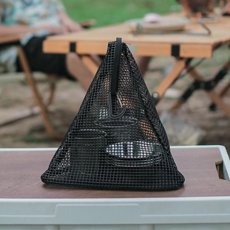 Large Capacity Triangles Drying Net Portability Triangles Meshes Pocket Household for Campgrounds and Outdoor
