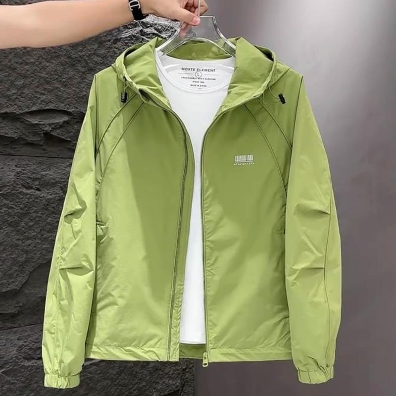 Spring Autumn Loose Casual Zipper Coat Male Simple Fashion All-match Cardigan Jacket Top Men