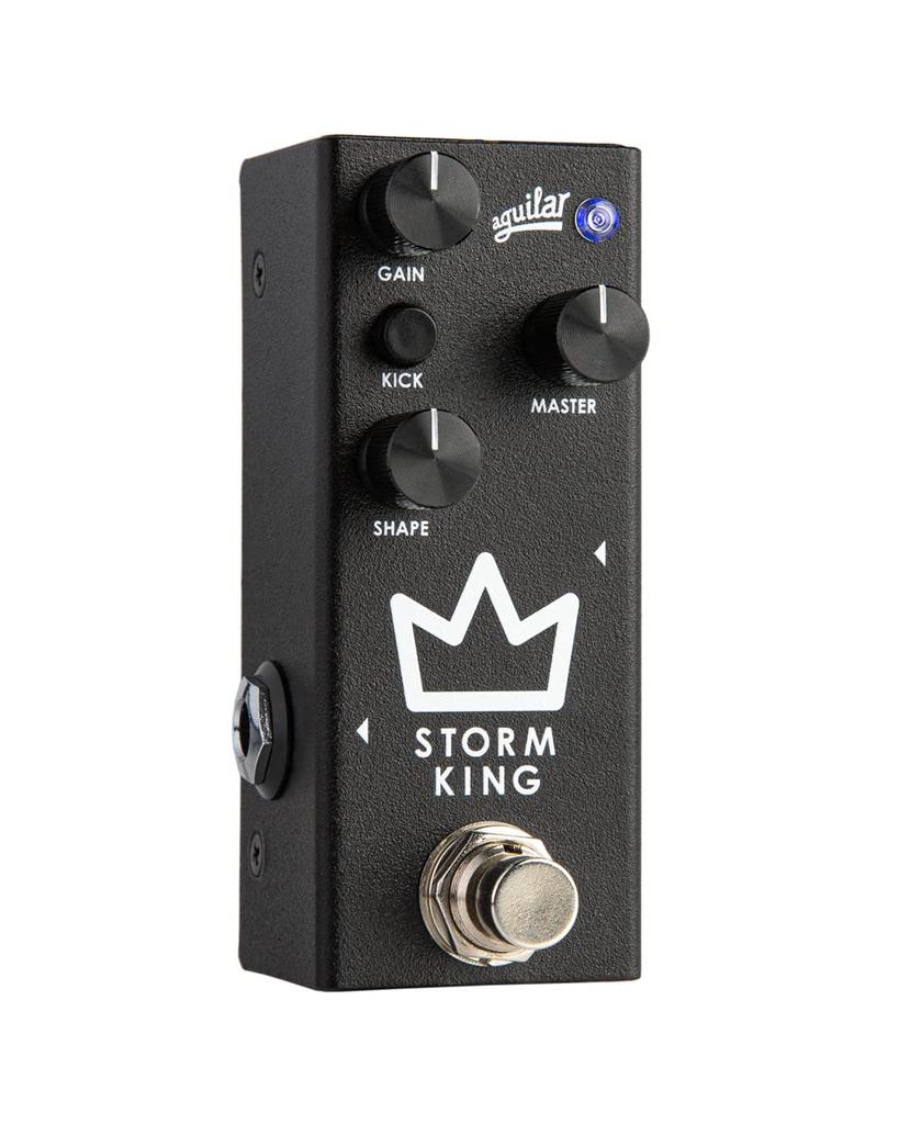 Aguilar STORM KING Bass Effects Compact Type Pedal, Tube-Style Distortion/Fuzz,