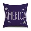 4pcs/Set Independence Day Letter Cover American Printed Sofa Cushion Cover Home Decoration New Linen Pillow Without Pillow Core