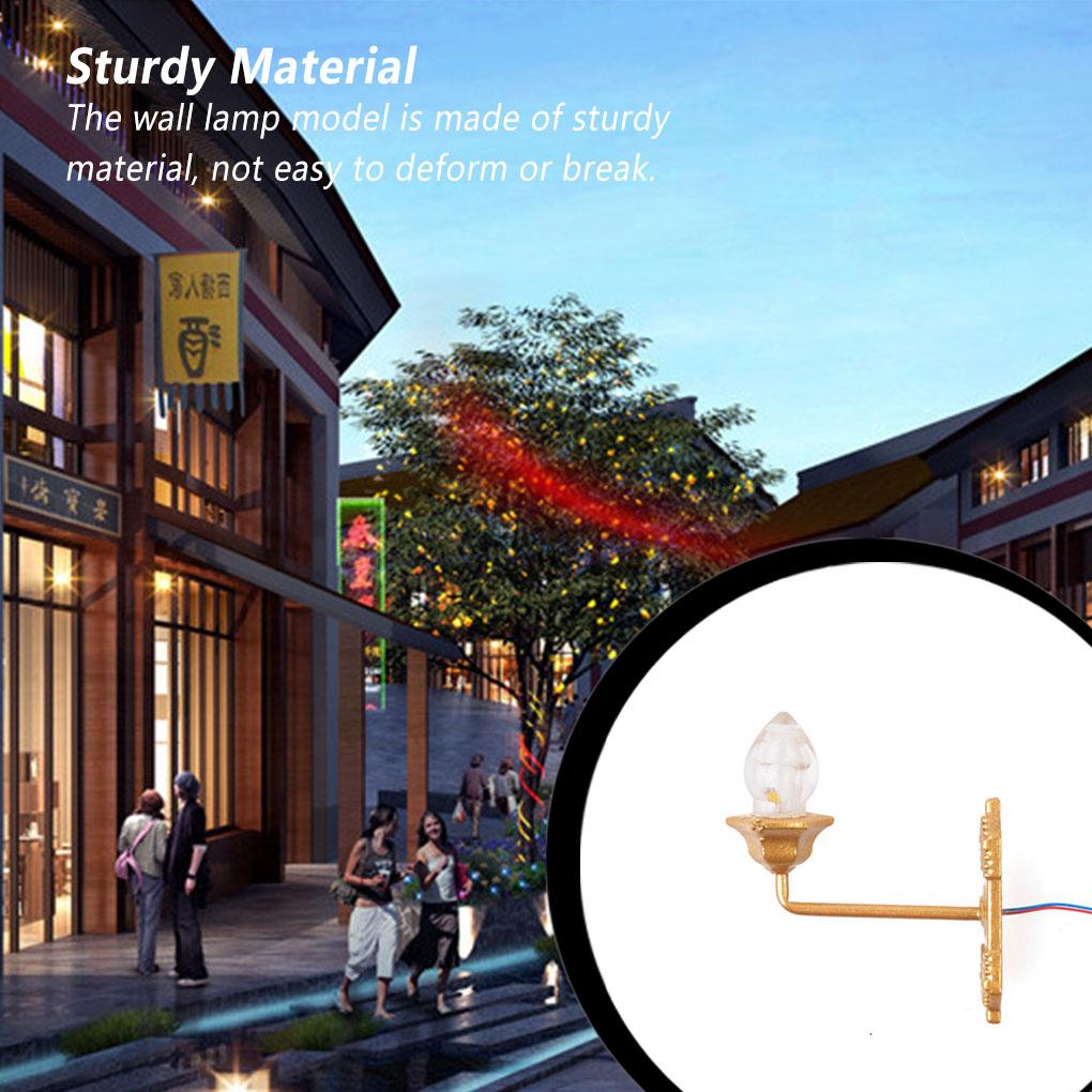 Mikro Krajobraz Kinkiet Akcesoria Mała Scena Układ Akcesorium Oświetlenie Ozdoba DIY Budynek Światło Model Światła Dekor