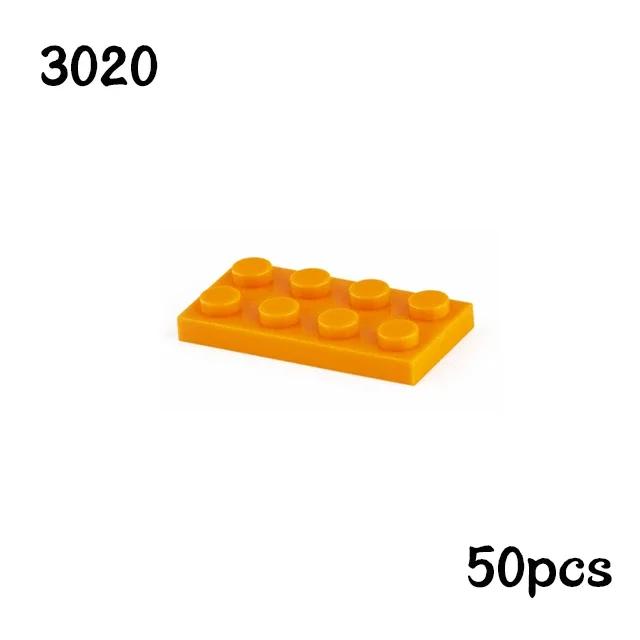 50 Stück Großhandel Bausteine Dünne Figurensteine 2x4 Noppen Pädagogisch Kreativ Dimension Kompatibel Mit 3020 Spielzeug ideal für Kinder