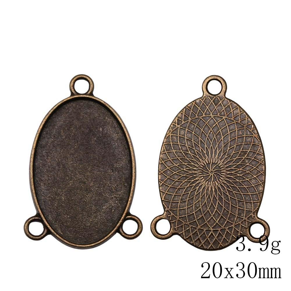 NewArrivals Accessories Jewelry Three-Hole Multi Size Glass Cabochon Base Setting Tray Accessories Parts Souvenir Men's Accessories