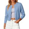 Women's Short Single Breasted Cardigan Sweater for Casual Daily Wear