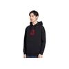 Li-Ning Paris Fashion Week Embroidered Logo Pullover Hoodie Men Tops Black AWDNB95-1
