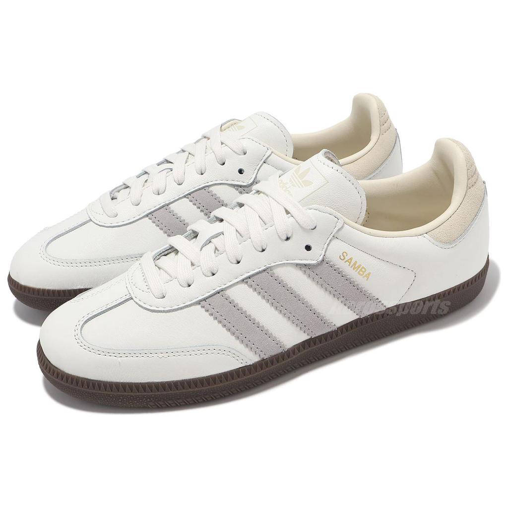 adidas Samba OG White Grey Cream Unisex Sneakers Core-White Grey-Two Cream-White IH4880