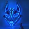 LED Glowing Fox Mask - Luminous Anime Cosplay Cat Face for Halloween