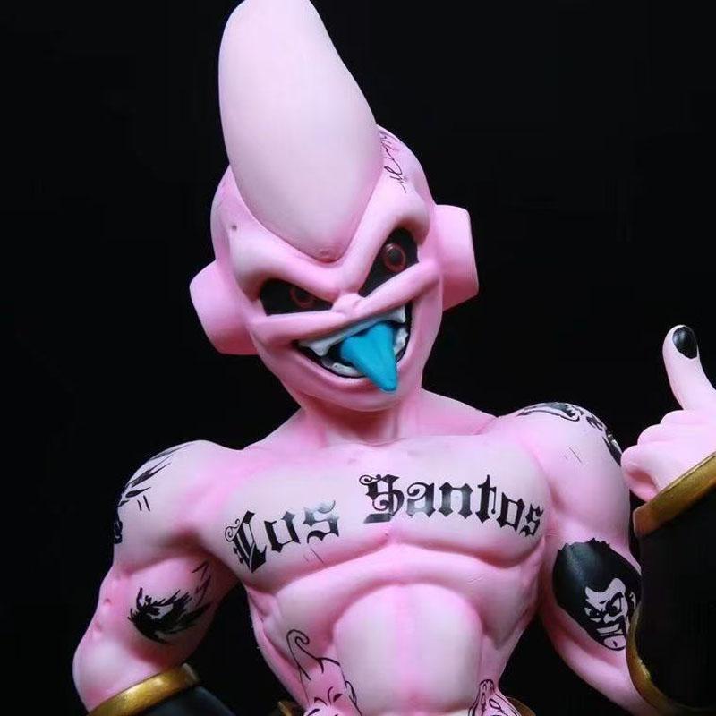 Anime Dragon Ball Z Figure Tattoo Evil Majin Buu Action Figure Statue Model Collection Decoration Doll Toys Gifts