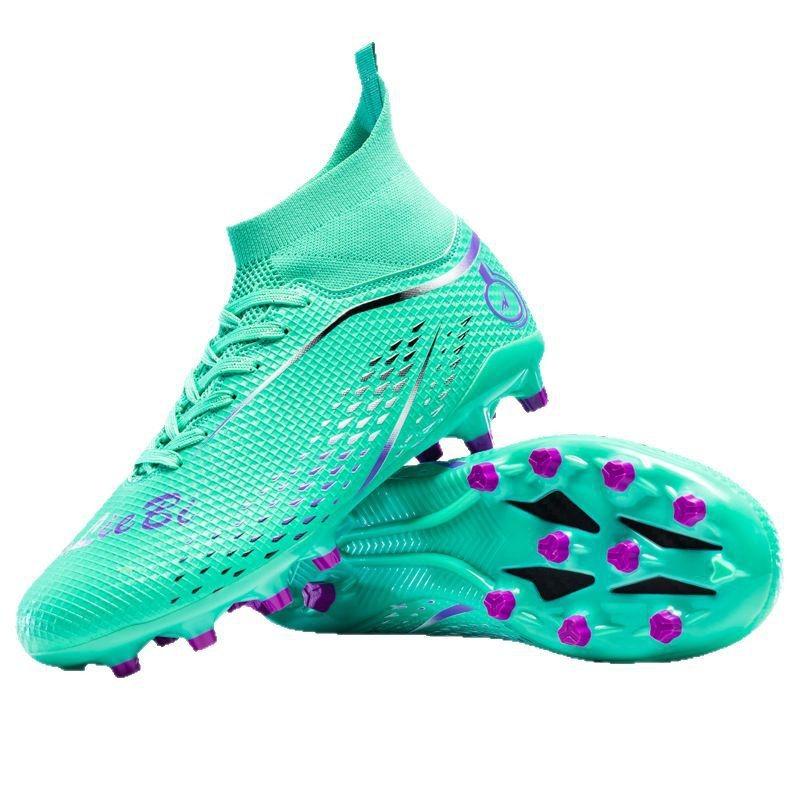 Amazon men's autumn high-top long broken nails seamless fly weaving student children boys professional training football