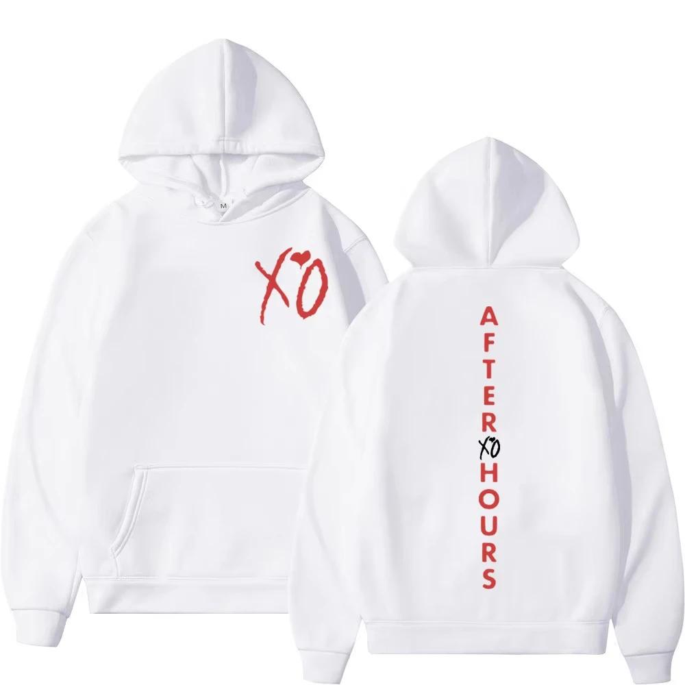 Autumn Winter Weeknd XO Music Album Printed Hoodie Fashion Men's and Women's Pullover Retro Warm Hoodie Sweatshirt