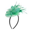 Fancy Dress Feather Fascinator Flower Veil Hat Hairband Party Costume