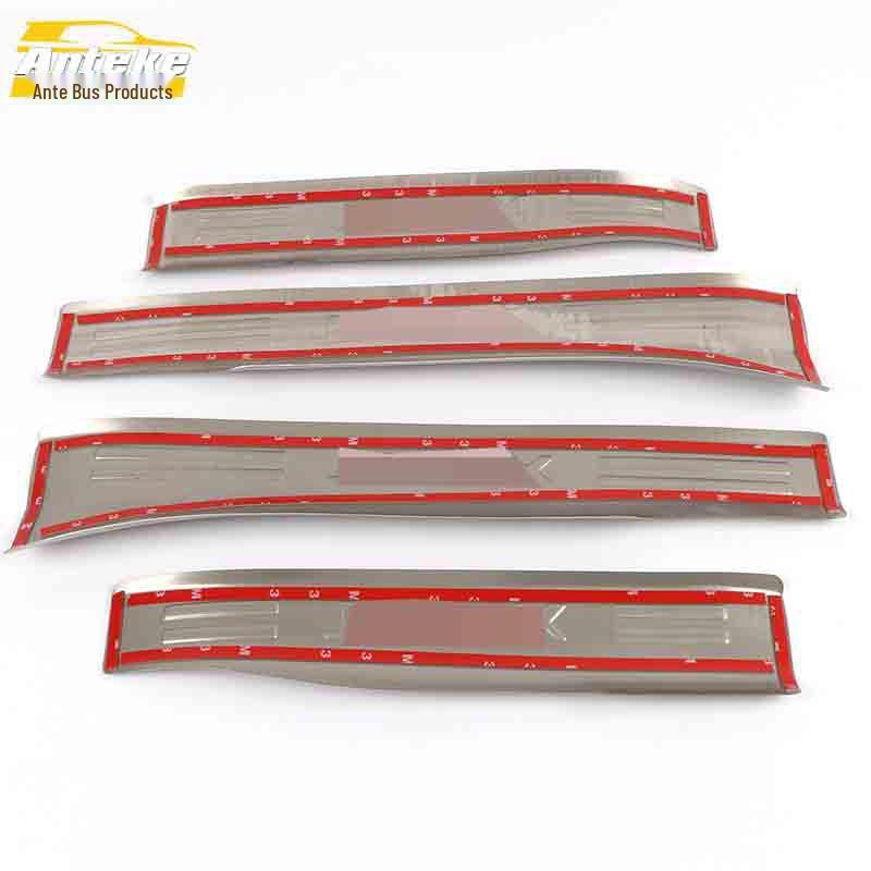 Trax Stainless Steel Sill Trim Anti-Scratch Sticker - Decorative Welcome Pedal Bumper Strip