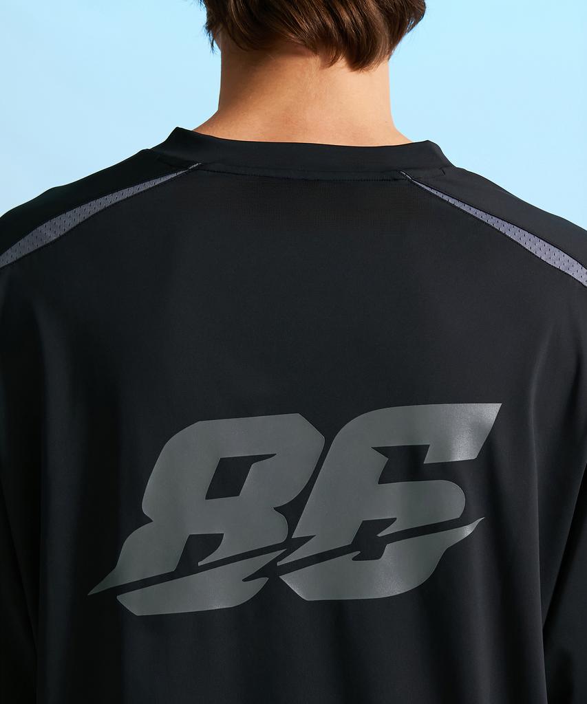 Leijibi Hydro Mesh Performance Oversized M Rash Guard Short Sleeve Jersey Black 2