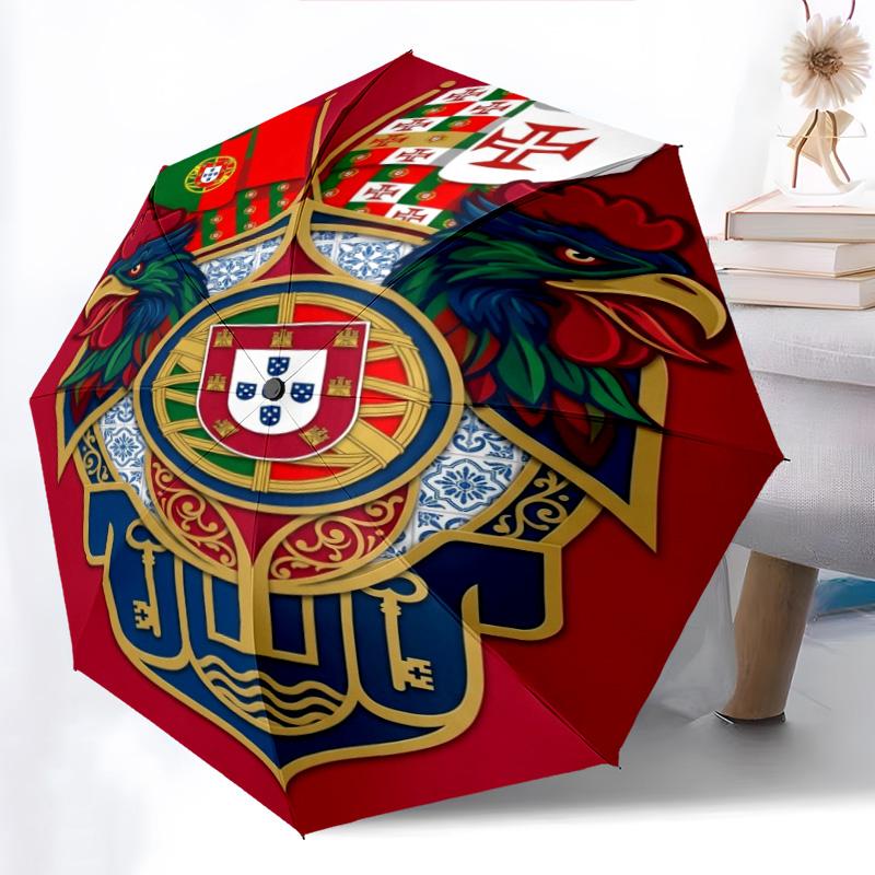 National Emblem Portugal Folding Umbrella Umbrella Durable Umbrella Sun Umbrella Outdoor