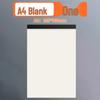 Tearable A5/B5 Thick Notebook: Lined, Sticky Notes, Blank, Grid for Business & Drafts