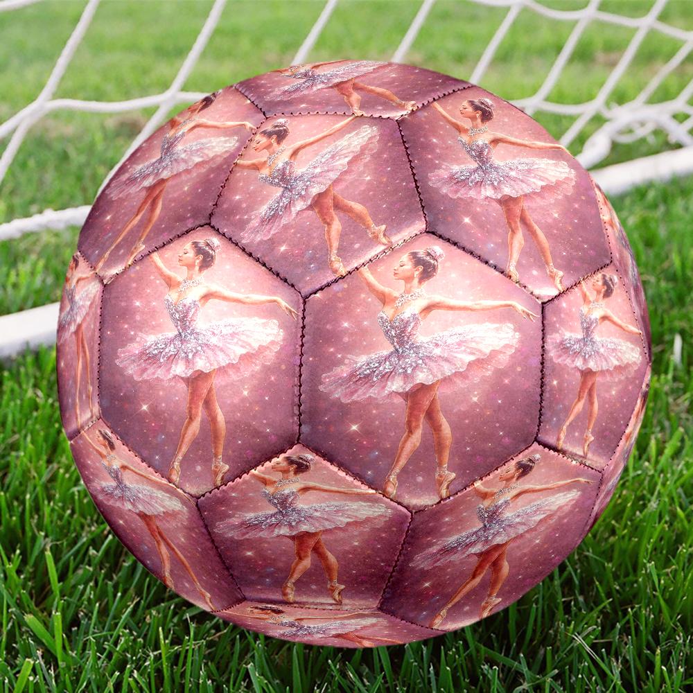Pallone da Calcio a Tema Balletto Taglia 5, Adatto Sia per Partite Indoor che Outdoor, un Regalo Adatto a Tutti.