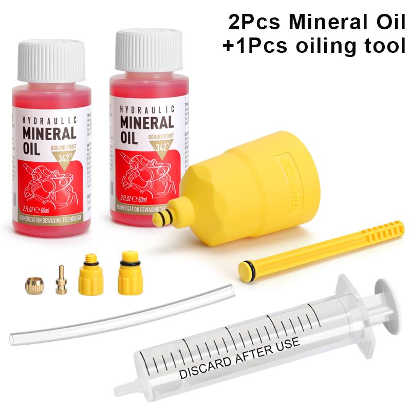 60ML Bicycle Brake Mineral Oil Bike Brake Oil Bleed Kit Tool For Shimano Hydraulic Disc Brake Bleeding Tool Cycling Repair Tools