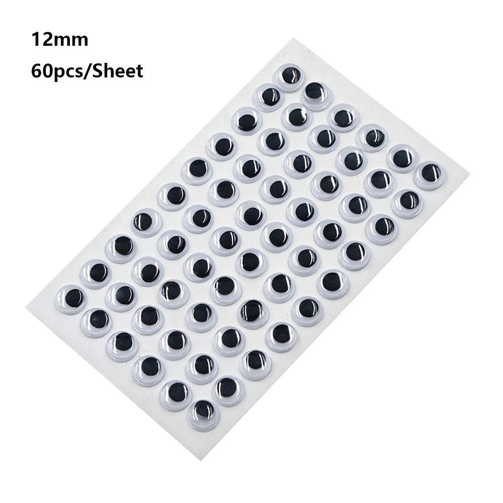 1Sheet 3D Dolls Activity Eyes Black&White Kindergarten Handmade Dolls Eyes Wiggling Moving Eyes