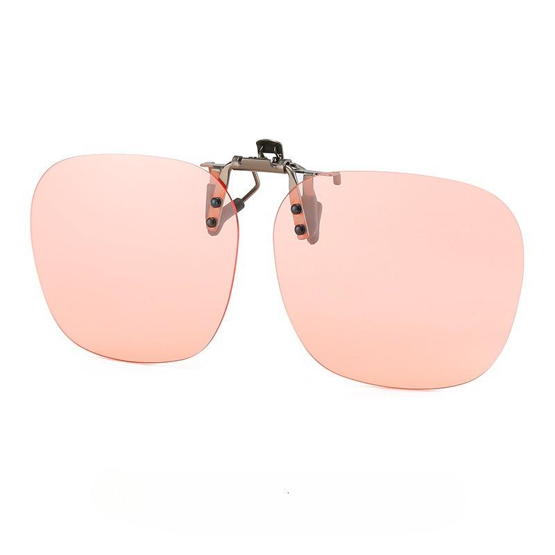 Clip-On Sunglasses Convenient Flip-Up Metal Clip Sun Glasses For Women Men Glasses Rimless Polygonal Shades