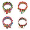 New Bracelet 3 Pairs/Pack Christmas Christmas Tree Old Snowman Beaded Combination Bracelet