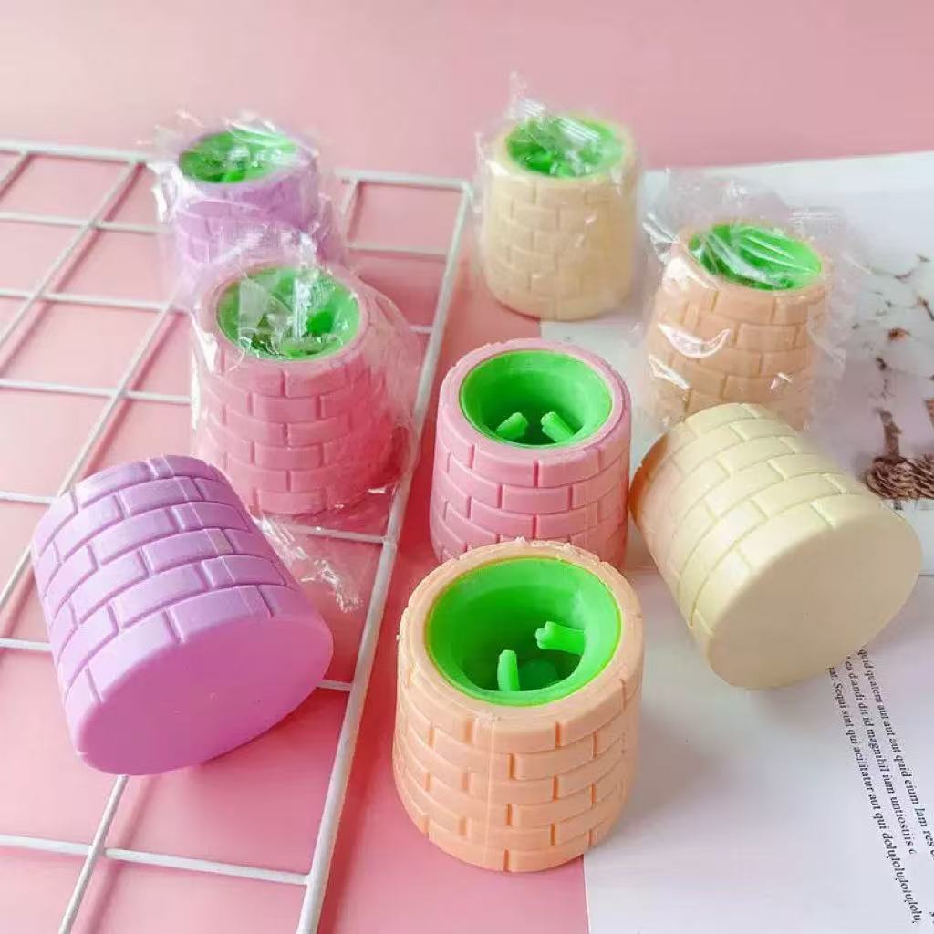 Squeeze Well Frog Cup Anti Stress Pop Up Funny Cute Kawaii Children Toys Joke Decompression Fidget Sensory Stress Reliefing Gift