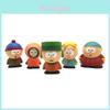 Niedliche 5-teilige South Park Anime-Actionfiguren-Miniaturen mit Stan, Kyle, Eric, Kenny und Leopard