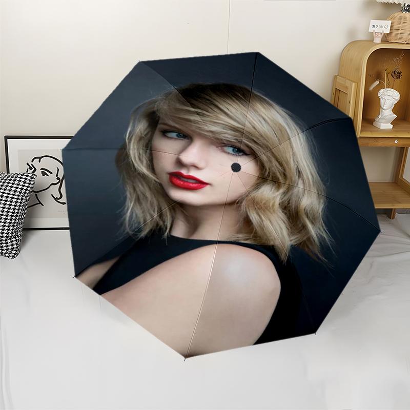 Taylor Theme Automatic Umbrella, Lightweight & Portable, 8 Rib, Perfect for Outdoor Travel, Birthdays, Christmas, Gifts.