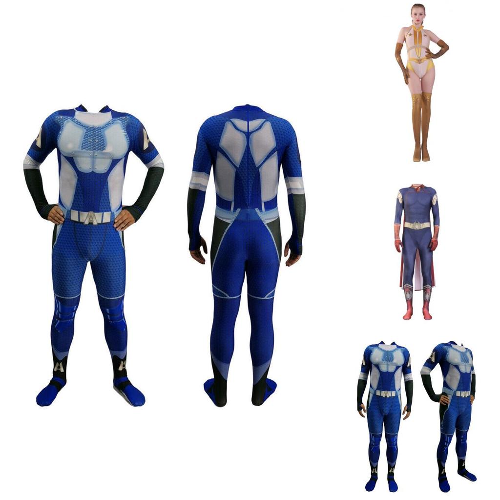 High Quality The Boys Cosplay Costume Adults Kids Homelander A-train Starlight Halloween
