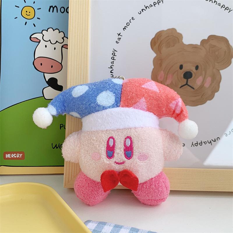 

Japanese Cartoon Star Card Plush Pendant Cute Girl Heart Doll School Bag Hanging Ornament Grab Machine Doll Keychain Gift height about 9-13cm