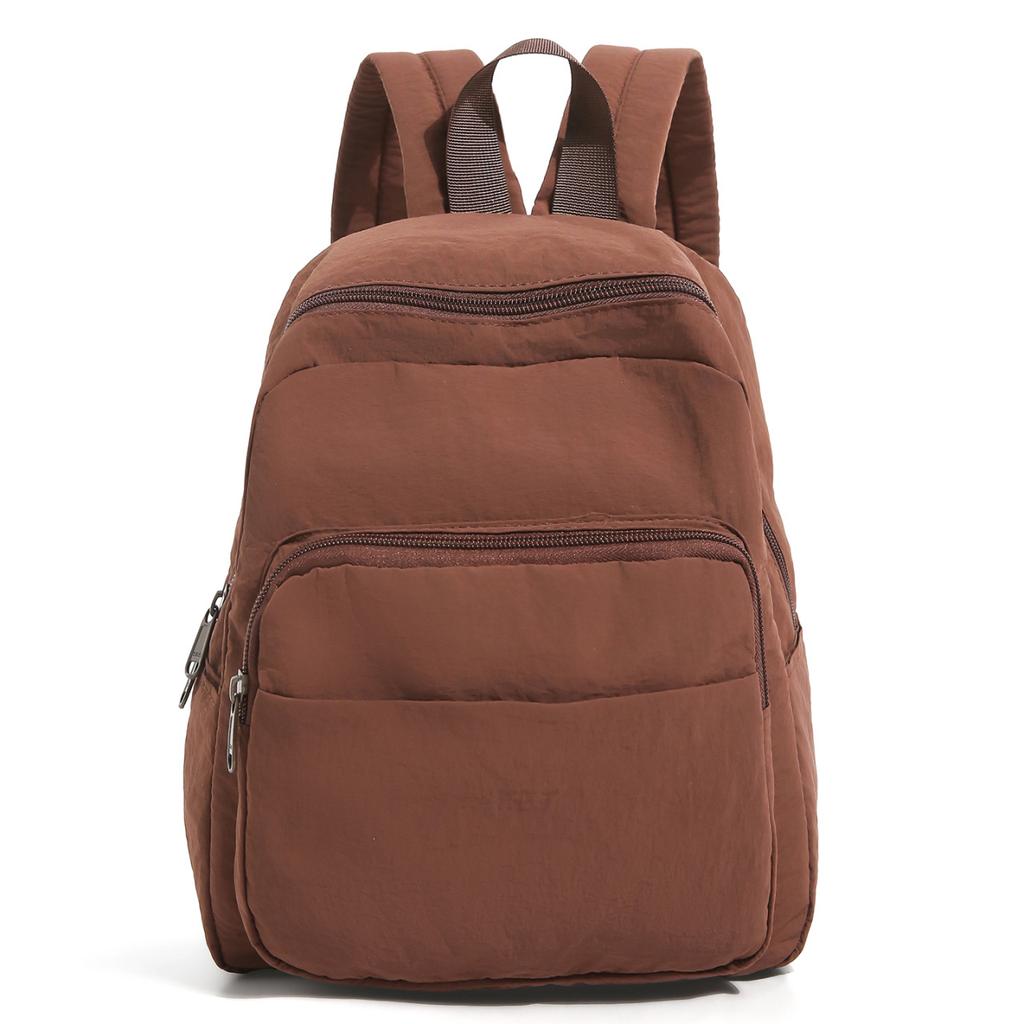 Schoolbagins Mori Harajuku high school student college student backpack solid color unprinted wind wash canvas bag travel backpack